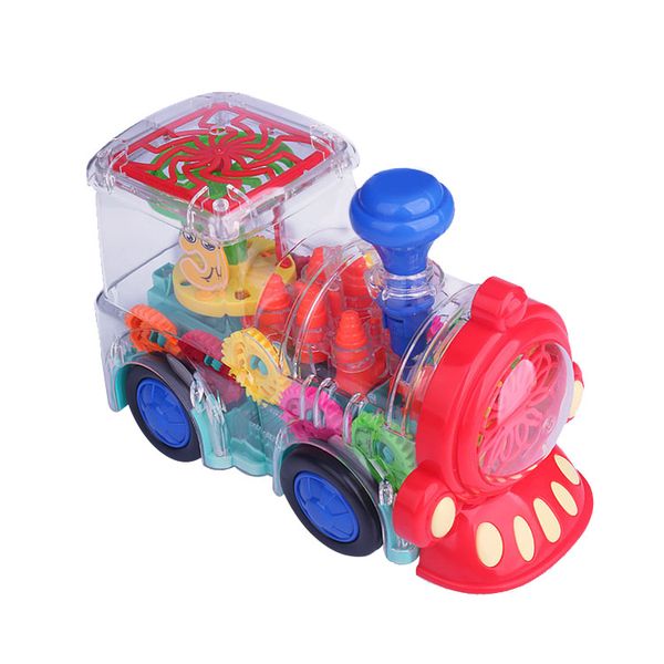 Light Up Musical Electric Transparent Gear Train