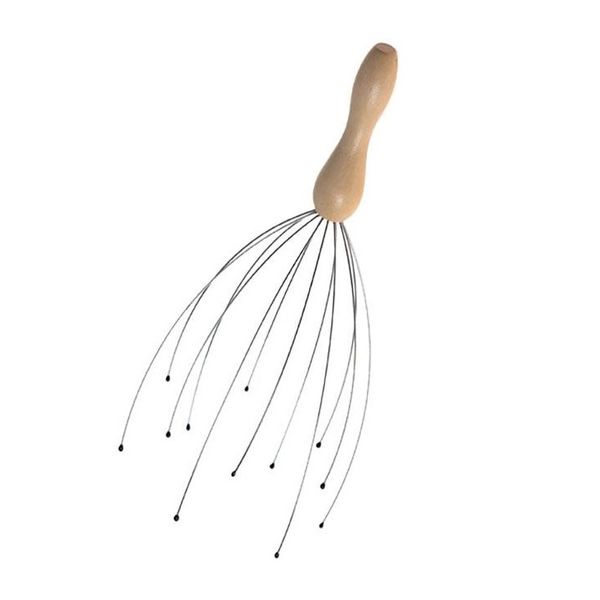 Head &amp; Scalp Massager with Wooden Handle