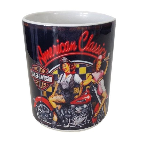Vintage Coffee Mug -Harley Davidson Motor Cycles American Classics Mug