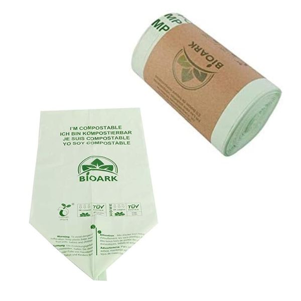 Home Compostable Bin Liners Trash Garbage Bags 50 Pieces