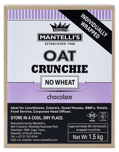Mantelli's - Chocolate Dipped Oat Crunckie Button 1.5kg