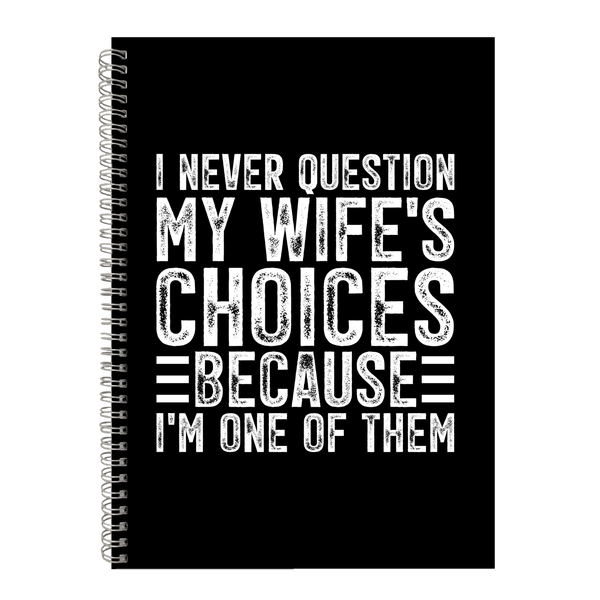 Wife Husband Funny Anniversary Writing Notepad Gift Idea Notebook A4 402