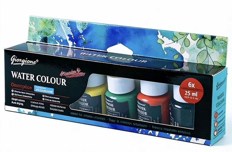 6 Colours Water Colour Painting Set Arts Craft [6 x 25ml]