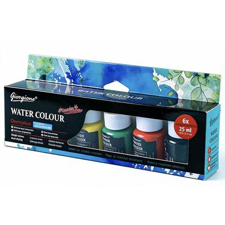 6 Colours Water Colour Painting Set Arts Craft [6 x 25ml] Image
