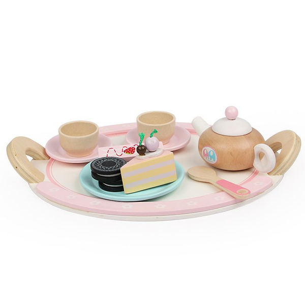 Kids Wooden Tea Cake Dessert Toy Set
