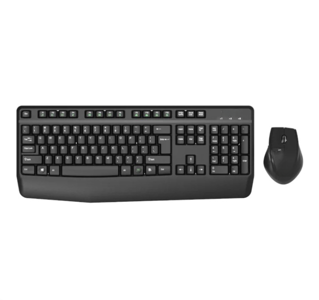 Plug-and-Play Wireless Keyboard &amp; Mouse Bundle for Home and Office