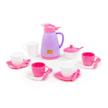 Polesie Kids Pink Tea Set 16pc Image