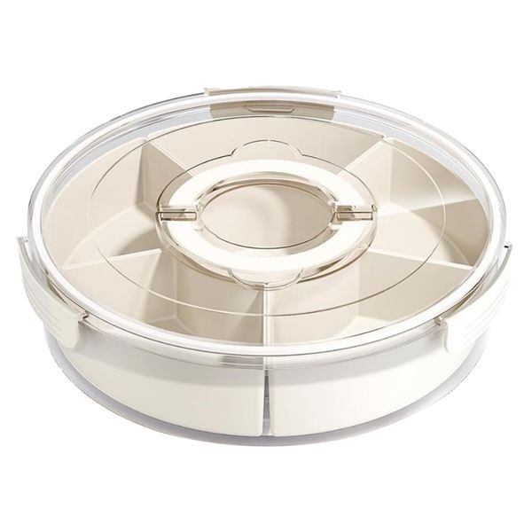 Large-Capacity Snack Spinner with Lid and Handle