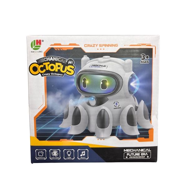 Educational - Fun Octopus Mini Robot with Lights, Music, and Smoke