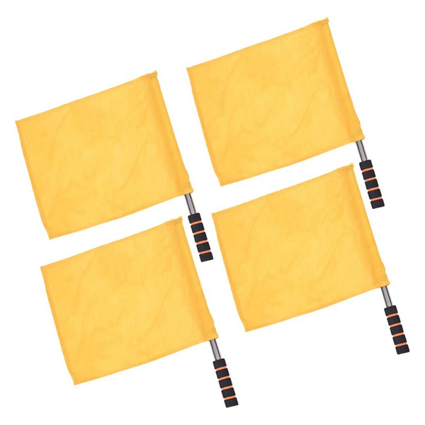 Yellow Sports referee flag 4PCS track and field event referee flag