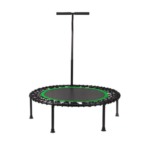 Fitness Trampoline 100cm with Adjustable Handle Bar - Green