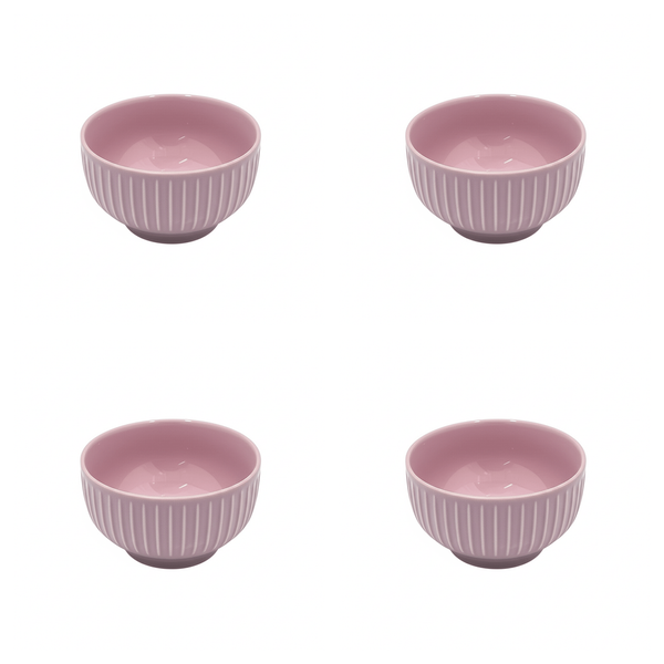Nordic Design Ceramic Bowl - Taro Purple 4 Pack
