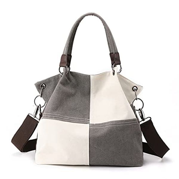 Artistic Retro Commuting Bag Women Canvas Shoulder Tote Handbag
