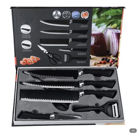 Easyrich 6 Piece Kitchen Knife Set | Shop Today. Get it Tomorrow