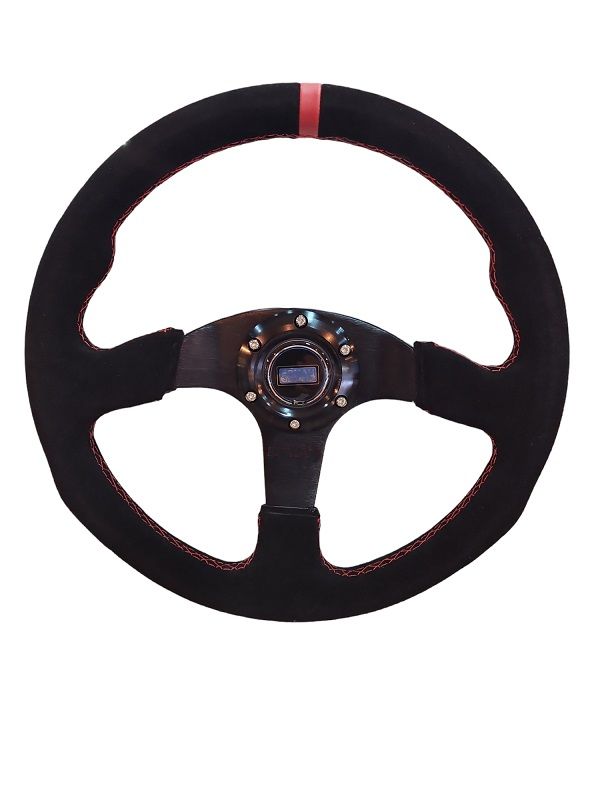 Steering Wheel 350mm Black Suede Universal Buy Online in South Africa