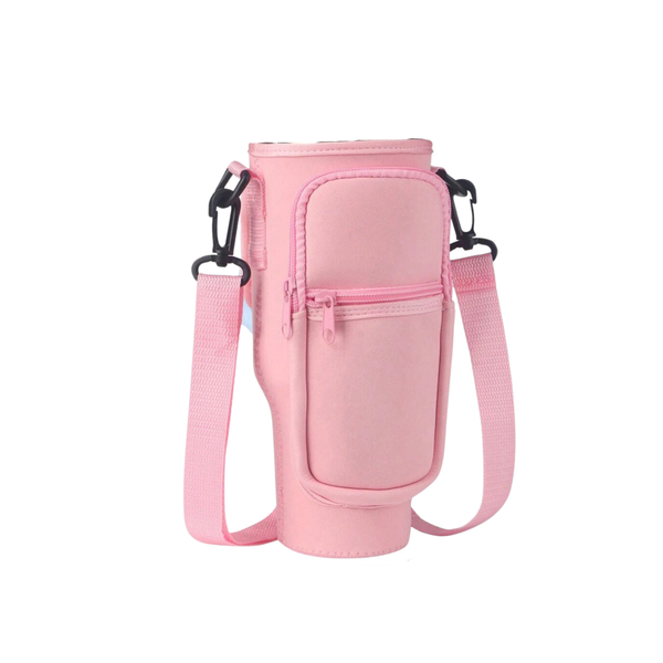 Pink Stanley Cup Sleeve Carrier Accessory / Cover For Tumbler Water Bottles