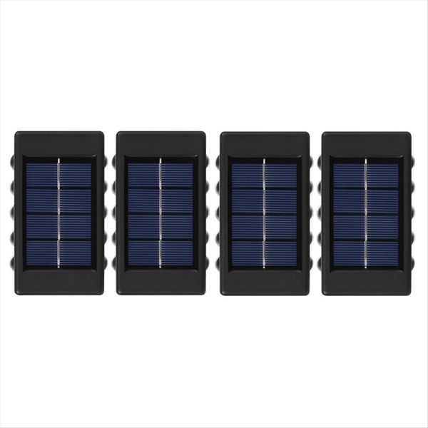 4Pcs Solar Wall Lamp Outdoor Waterproof Solar Powered Light A