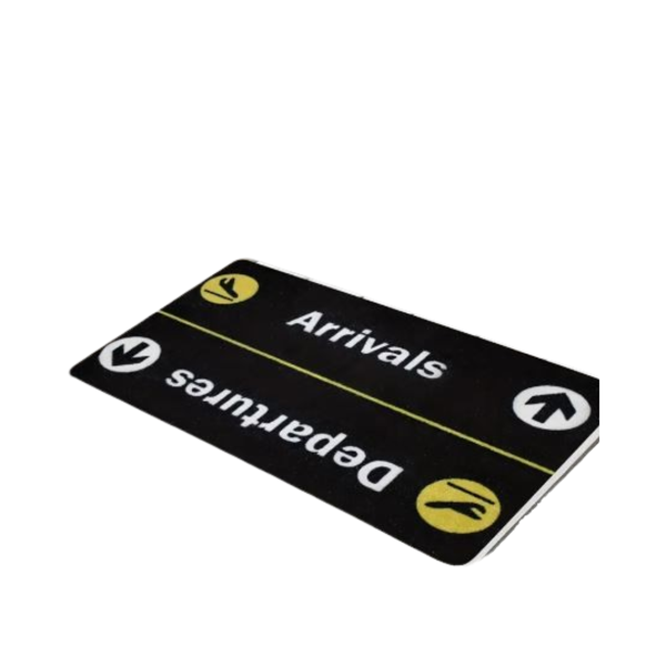 Arrival &amp; Departure Airplane Theme Door Mat
