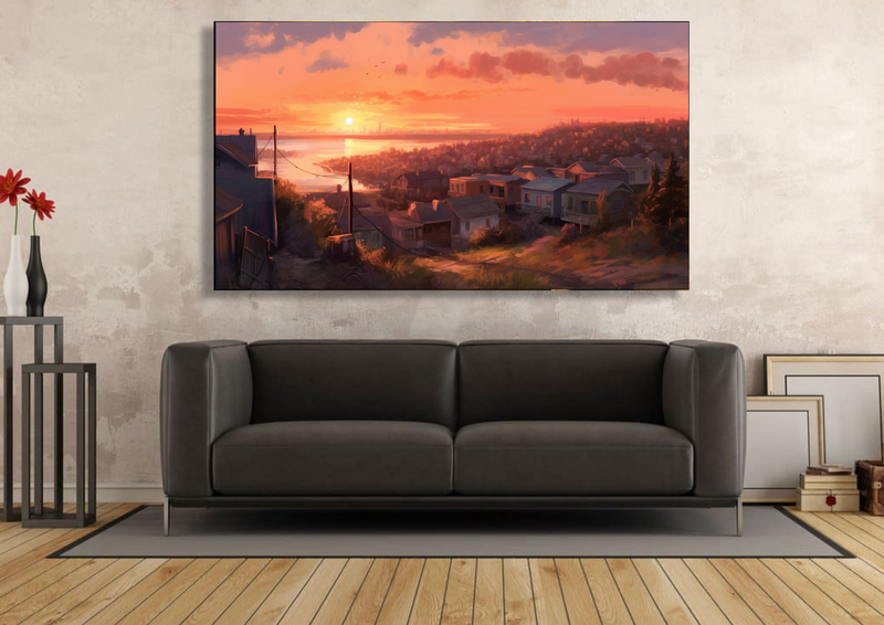 Canvas Wall Art - Township Sunset Abstract - IM0304