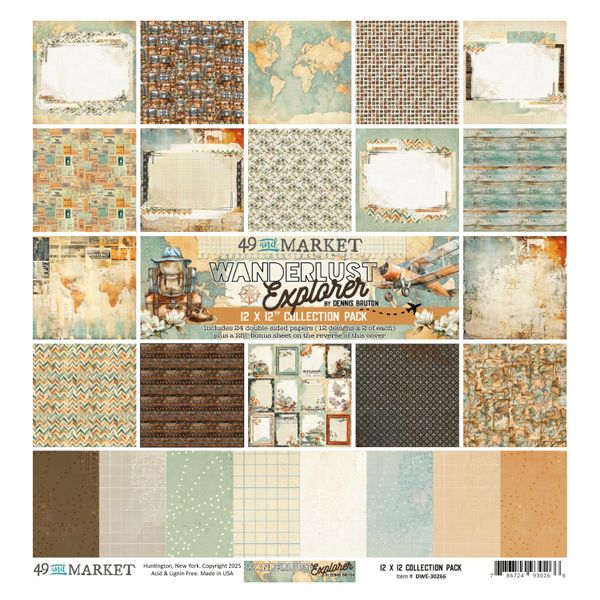 49 and Market Wanderlust Explorer Collection Pack (24 Sheets)