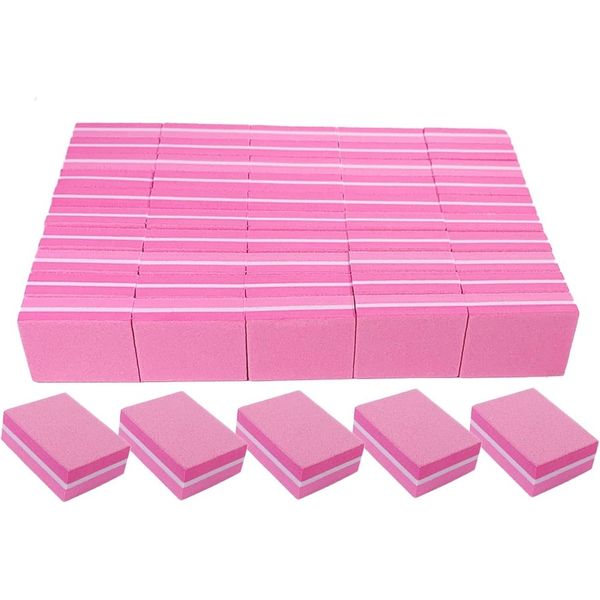 180/240 Grit Nail Buffers (50 Pack), Mini Buffer Block Nail File