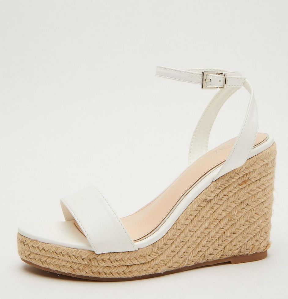 Quiz Ladies - White Woven Wedges | Shop Today. Get it Tomorrow ...