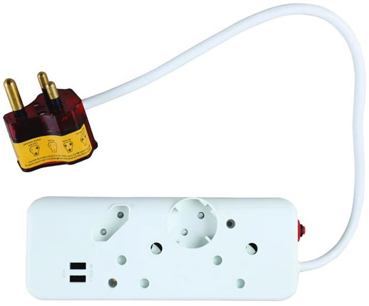 SlingTech 4 Way Surge Multiplug Adaptor With USB Ports
