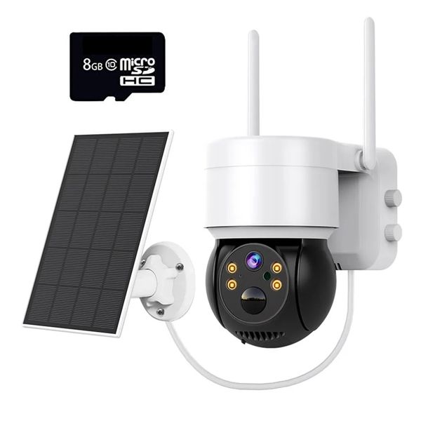 Solar Wireless 5MP Colour Night Vision Security Outdoor Camera &amp; 8GB Card