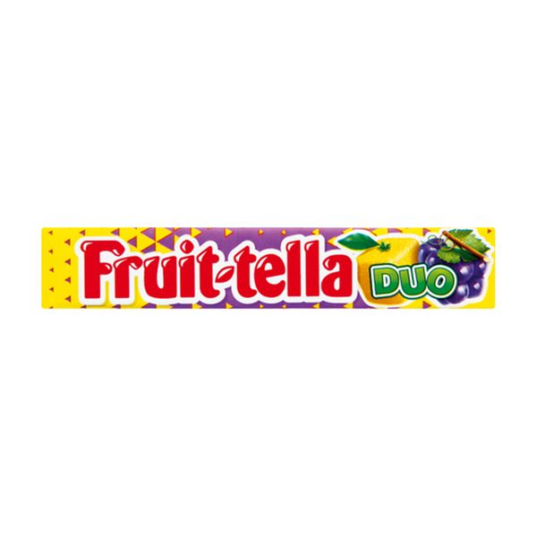Fruit-tella - Duo Grape And Lemon Soft Chews - 24 x 38g