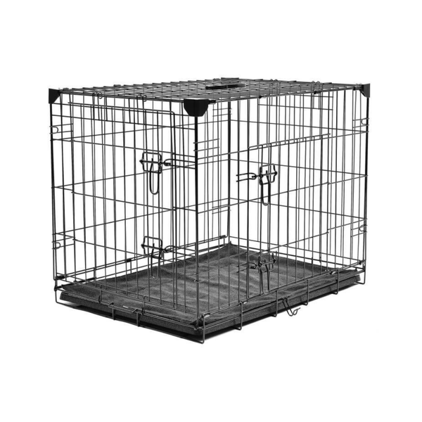 Wire Pet Crate Cage with Bed (XS,S,M,L,XL,2XL)