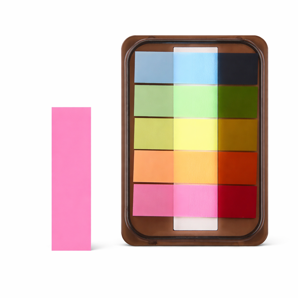 100 Sheets - Bookmark Label Stickers - Multicolour