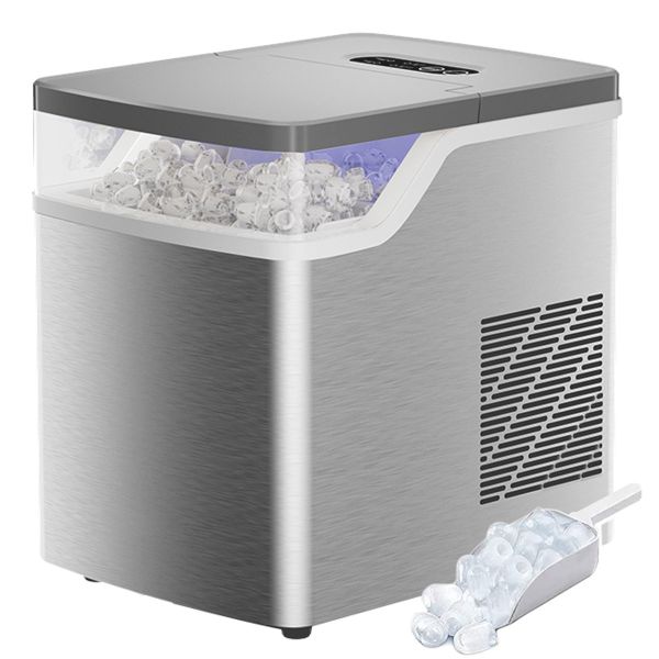 Ice Maker Machine Countertop 12kg/24Hr Portable Compact Self-Cleaning