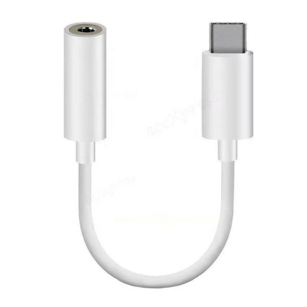 Type-C to 3.5mm Aux Connector Compatible with Type-C devices