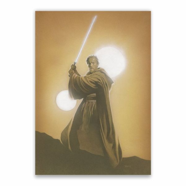 Obi-Wan Kenobi Sun Background Poster - A1