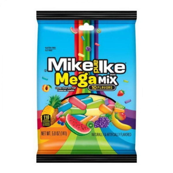 Mike &amp; Ike Mega Mix Peg Bag - 141g