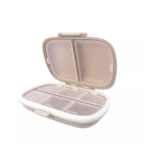 Four Lattice Plastic Pill Case Medicine Pill Box - SD