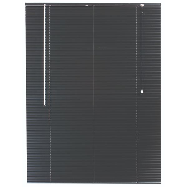 25 mm Aluminium Venetian Satin Black 1600 X 1600