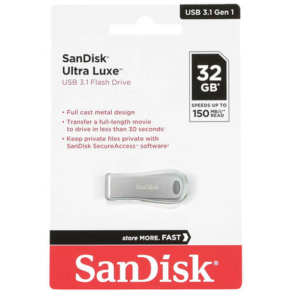 SanDisk Ultra Luxe 32GB USB 3.1 Flash Drive