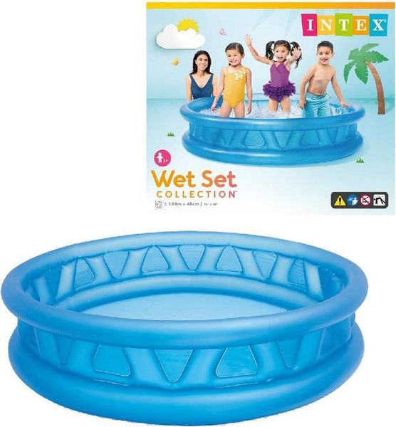 Intex Wet Set Collection Soft-Side Kids Pool 1.88m Blue