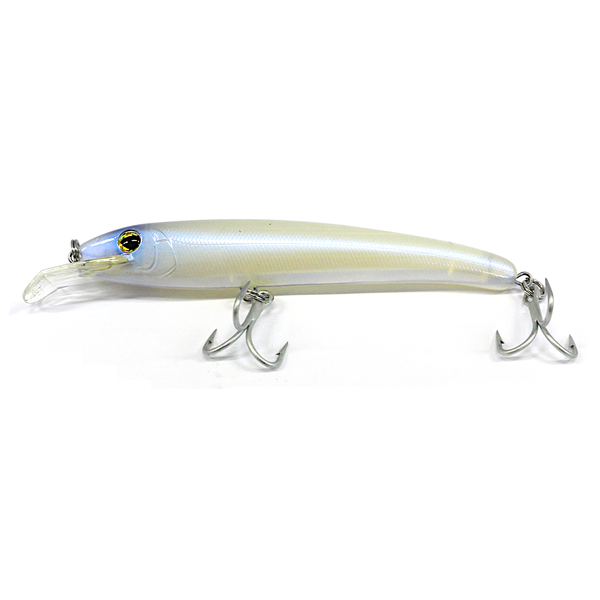 Rattler Lipped Trolling Lure 15cm Colour Blue Head/White BHW