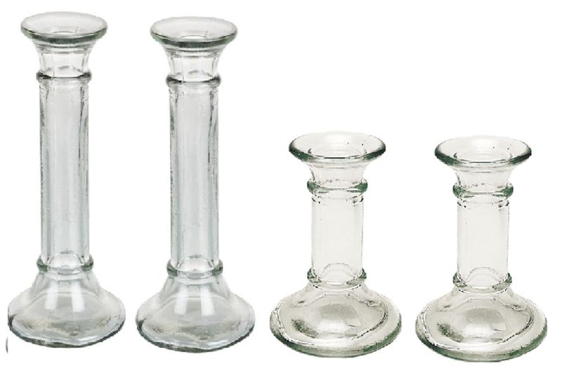 Glass Candle Holder Set