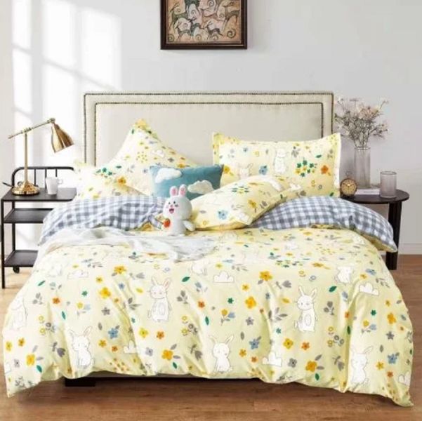 Linen Boutique - Kids Duvet Cover Set - Bunny - Yellow