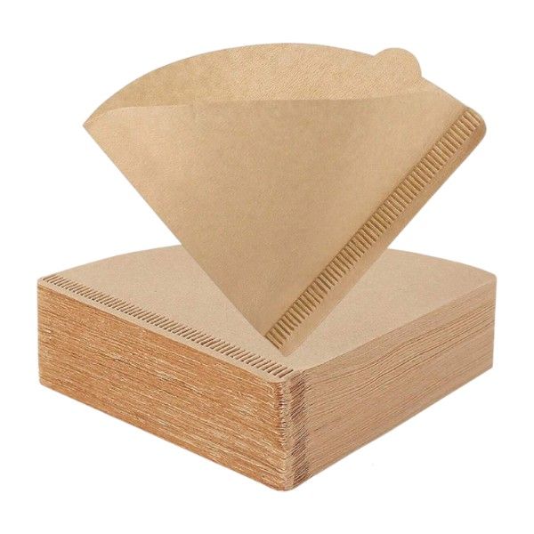 100 Pieces Coffee Filters With Tear-Resistance &amp; Universal Fit - Brown