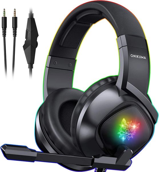 Premium Pro Gaming Headset with Mic - Crystal Clear Sound &amp; Comfort