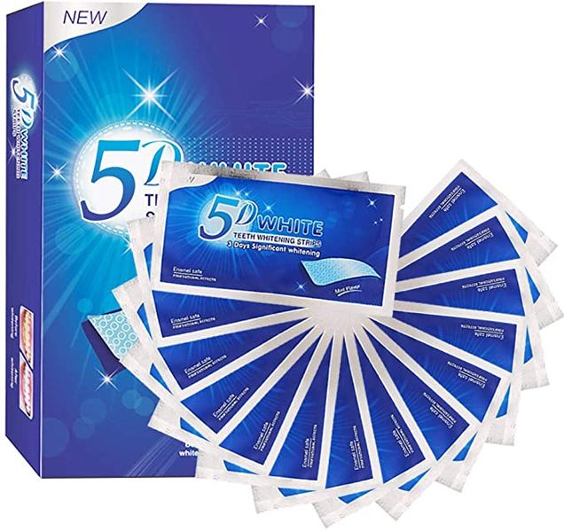 5D Professional Teeth Whitening Strips - 28 Piece