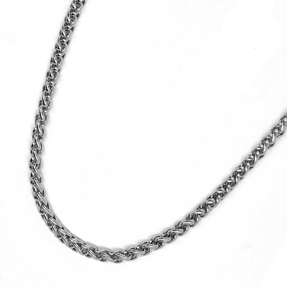 Xcalibur Wheat-Link Chain Necklace Stainless Steel | Shop Today. Get it ...