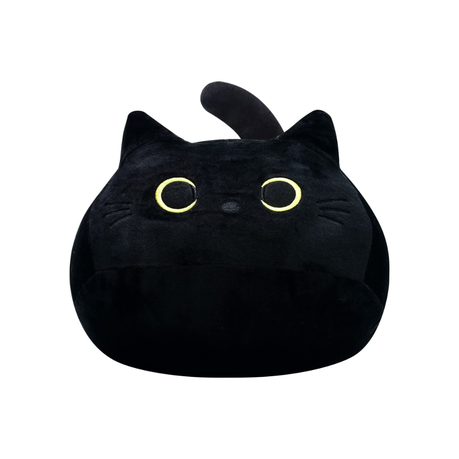 large stuffed black cat