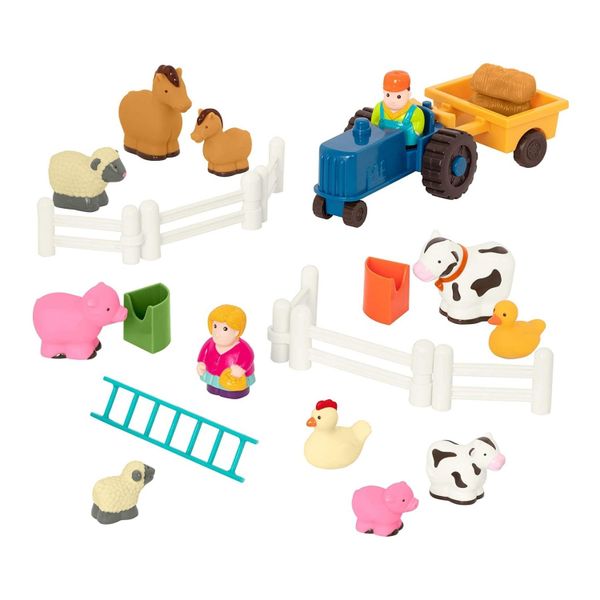 Battat Little Farmer's Playset - Farm Animals &amp; Accessories
