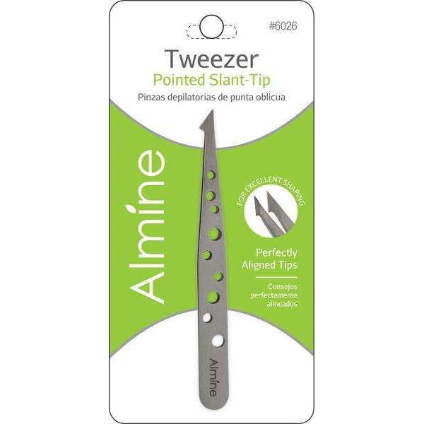 ANN06026 - Almine - Tweezers Pointed Slant - 4 Pack