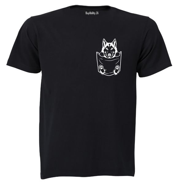 Pocket Husky - Adults - T-Shirt